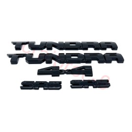 TOYOTA Overlay Gloss Blackout Door Tundra SR5 Rear 4X4 Emblem Badge For 2022 -24 Tundra