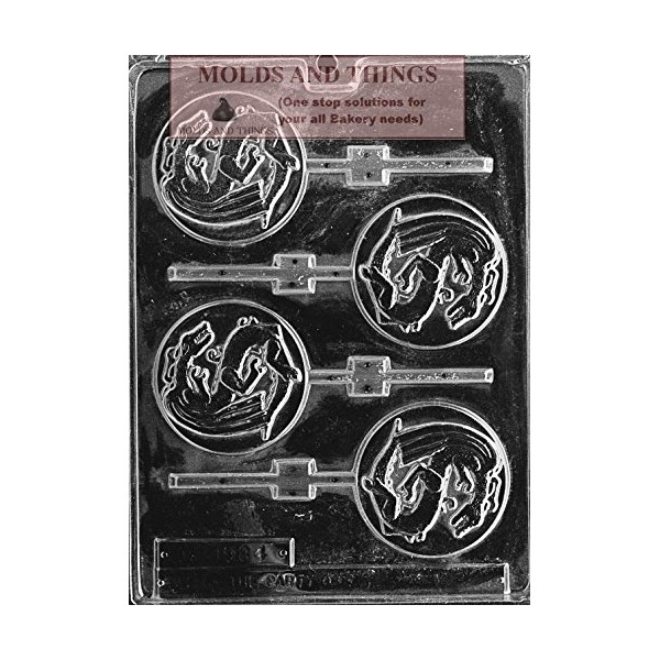 CHINESE DRAGON LOLLY Chocolate Candy Mold With copywrited Molding Instruction