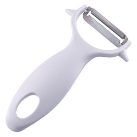 Kai Corporation KAI Salad Daikon Carrot Peeler, 1.5mm Width Cut, Vegetable Thin Slicer, Potato Sprout Remover, White, Dishwasher Safe, KAI KITCHEN, Made in Japan, DH8172