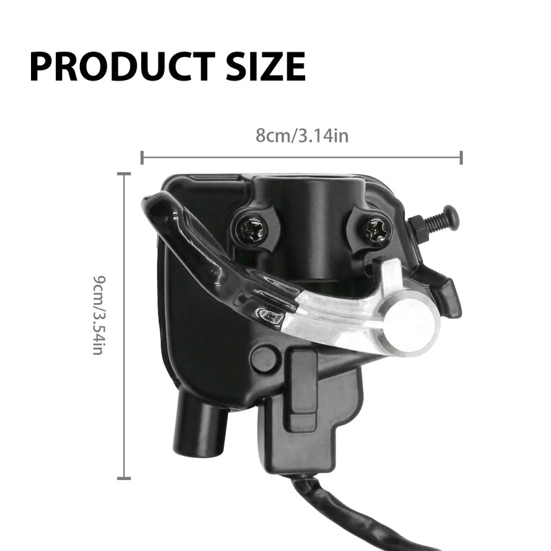 Aynaxcol Thumb Throttle Assembly, Black Thumb Throttle Lever, ABS Thumb