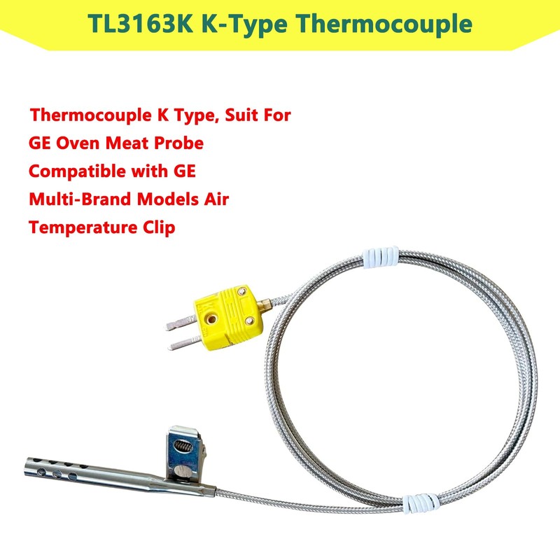 TL3163K K Type Thermocouple Temperature Sensor Probe Stainless Steel k-Type