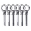 6 Pcs M6x60mm Expansion Bolt, 304 Stainless Steel Ring Lifting