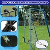 Waltool 60Pcs Goals Net Attachment Straps and 5.9 Inch Soccer