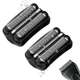 21B Replacement Head for Braun Electric Shaver, Foil & Cutter Razor Head Compatible with Braun 3040s 300s, 310s, 320s, 3050cc 360s 370cc-4, 3090cc (2 Pack)