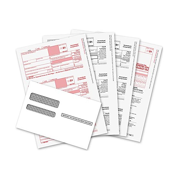 1099 NEC Forms 2021, 1099 NEC Laser Forms IRS Approved