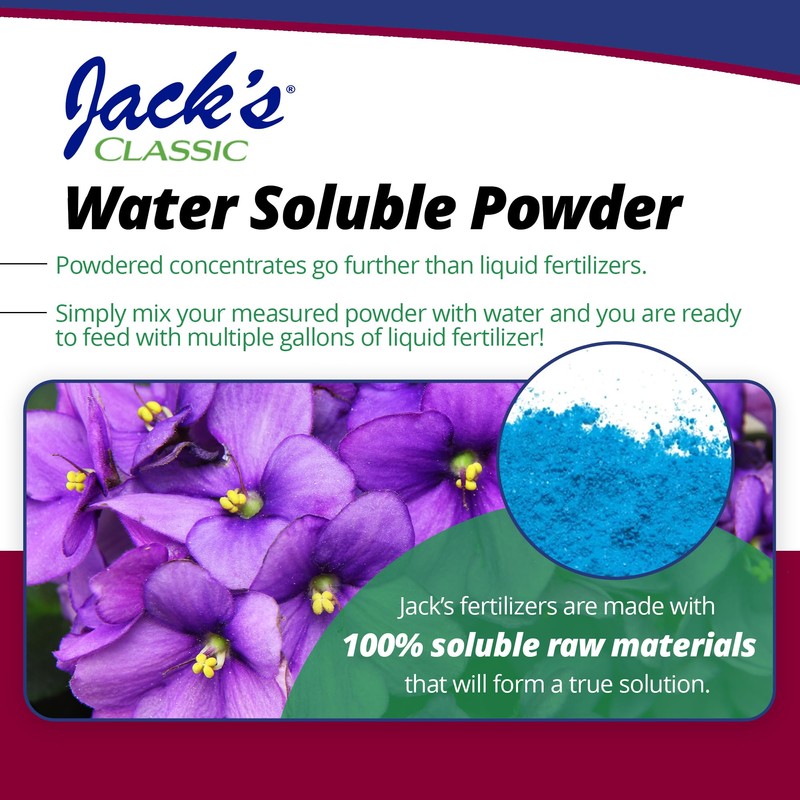Jack's Classic 12-36-14 African Violet Water-Soluble Fertilizer with Micronutrients for