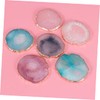 BIUDECO Japanese Gold Edged Resin Palette Nail Round Shape Easy