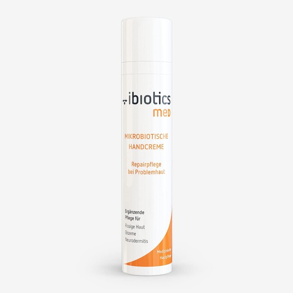 Ibiotics med Microbiotic Hand Cream 50 ml - Special Hand Care Cream for Regeneration and Intensive Care of Microbiome of Hands Repair + Care for Nourished, Stressed Hands