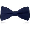 NECOTIA Men's Bow Tie, Stylish, Single Bowtie, Black, Plain, Wedding,