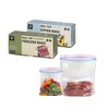 Freezer and Regular Double Zip Food Storage Bags, Combo Pack,