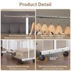 VICERII Clothes Rack, 130LB Capacity Heavy Duty Clothing Rack with