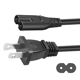 Defoly 2 Prong AC Power Cord Compatible wtih Vizio D/E/M Series HDTV, Vizio Sound Bar Supply Cable.