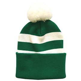 Arena Scarves Celtic Fans Bobble Hat in Green and White