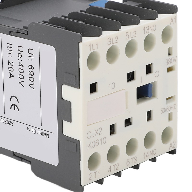 AC Contactor High Sensitivity Industrial Electric Thickened Silver Point Contacts