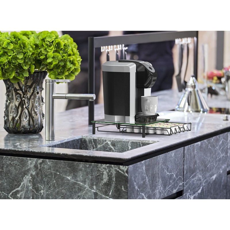 Deco Brothers Crystal Tempered Glass K-Cup Holder Drawer for 30