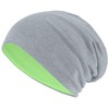Hatstar Long Slouchy Beanie, 2-in-1 Reversible Jersey Hat in 45