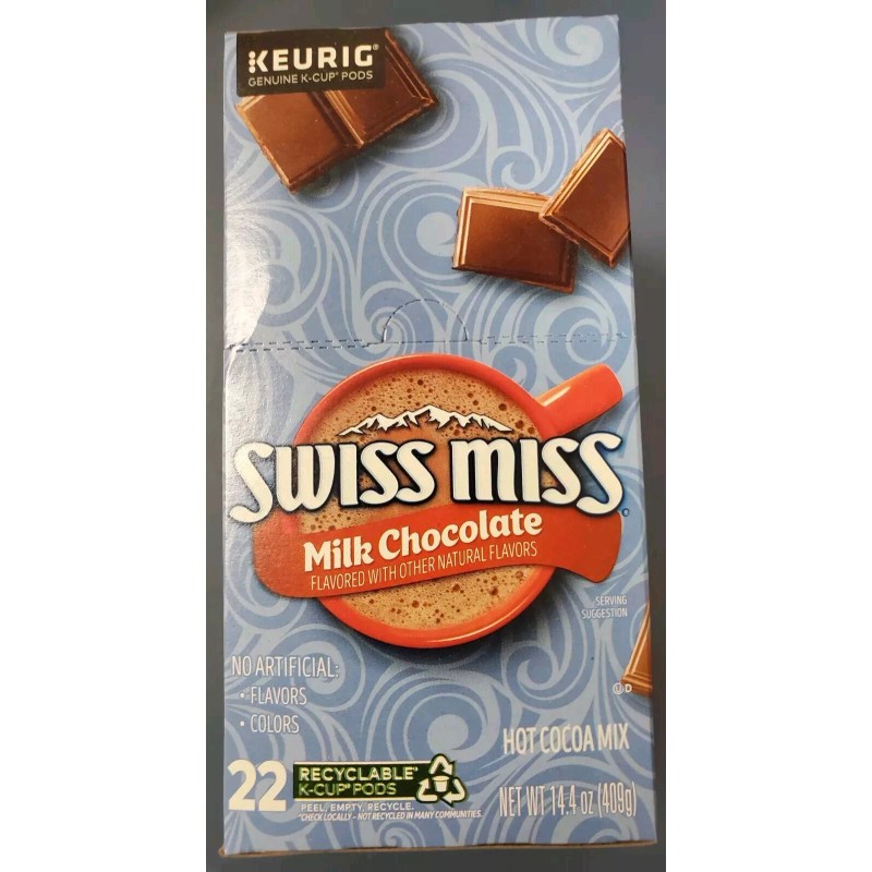 Swiss Miss Milk Chocolate Hot Cocoa K-Cups, 22 Count In