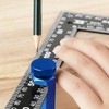 Stair Gauge Aluminum Alloy Hex Flat Gauge with Thumb Screw