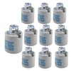 Rextin 10pcs Ceramic Standard Medimun Screw Base Socket E26 E27