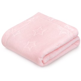 Pepi Cuddly Blanket 70 x 100 cm - Baby Blanket Fluffy 100% Polyester - Wrap Your Baby - A Blanket for Every Season - Baby Blanket Fleece - Soft and Safe for the Skin with Stars