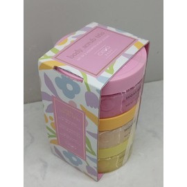 Ciroa, Body Scrub Trio: Lychee & Rose, Peach & White Tea, Lemon & Mint, Set of 3 assorted Body Scrubs @ 9.17oz each (1 set)