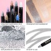 evpct 2Pcs Cream Eyeshadow Sticks Set for Eyes Dazzling Grey