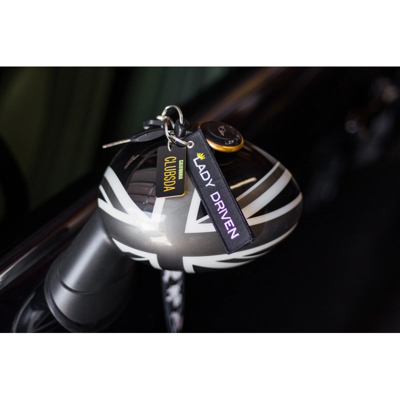 JET Lady Driven jet tag keychain