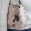 Rose Gold Wire Keychain Ring DIY Keyring Component Wire Ring 13ea
