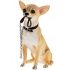 Lesser & Pavey Sitting Walkies Gold & White Chihuahua, H19cm