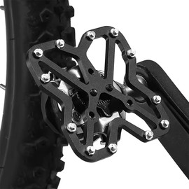 1 Pair of Bicycle Pedals, 9 x 8.5 cm, Pedal Click Pedal Platform Adapter, Pedal Attachment Adapter, Bicycle Pedal, Non-Slip, Quick Release Shoe Lock Made of Aluminium Alloy for Mountain Bikes