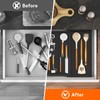 Lifewit Utensil Organizer for Kitchen Drawer, Expandable Cooking Utensil Tray,