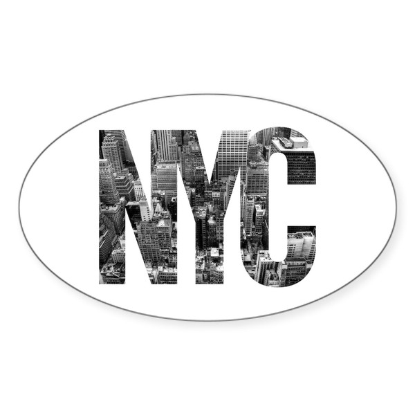 CafePress NYC Sticker Oval Car Bumper Sticker