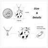 Cow Stuff Gifts 925 Sterling Silver Pendant Necklace Cow Charm