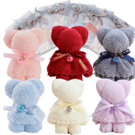 Bear Towel, Petite Gift, Towel, Handkerchief, Gift for Weddings, Birthdays, Greetings, Retirement, Thank You Gift, Moving, Discharge, 60th Birthday, Hand Towel, Cute, Reasonable, Bear, Towel, Girl,