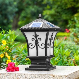 Gdrasuya10 Solar Post Lights Outdoor, Waterproof Fence Post Lights Solar Powered, Solar Deck Post Lights Decorations Patio Porch Railing