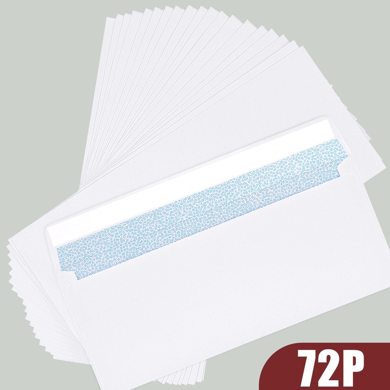 Joyberg 72 Packs #10 Envelopes, Business Envelopes, Envelopes Self Seal,