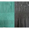 Polyester Ruched Chiffon with Chevron Pattern & Sequins Fabric by