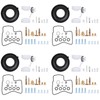 4 Pack Carburetor Repair Kit Compatible for 1982-1983 Honda V45