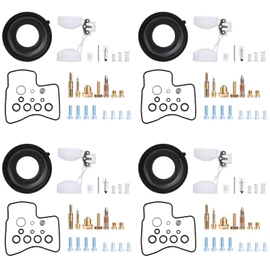 4 Pack Carburetor Repair Kit Compatible for 1982-1983 Honda V45 Magna 700 VF750S VF750F Diaphragm and Float, for 1984-1985 Honda VF700C Magna 700, VF700S Babre 700, VF700F Interceptor 700