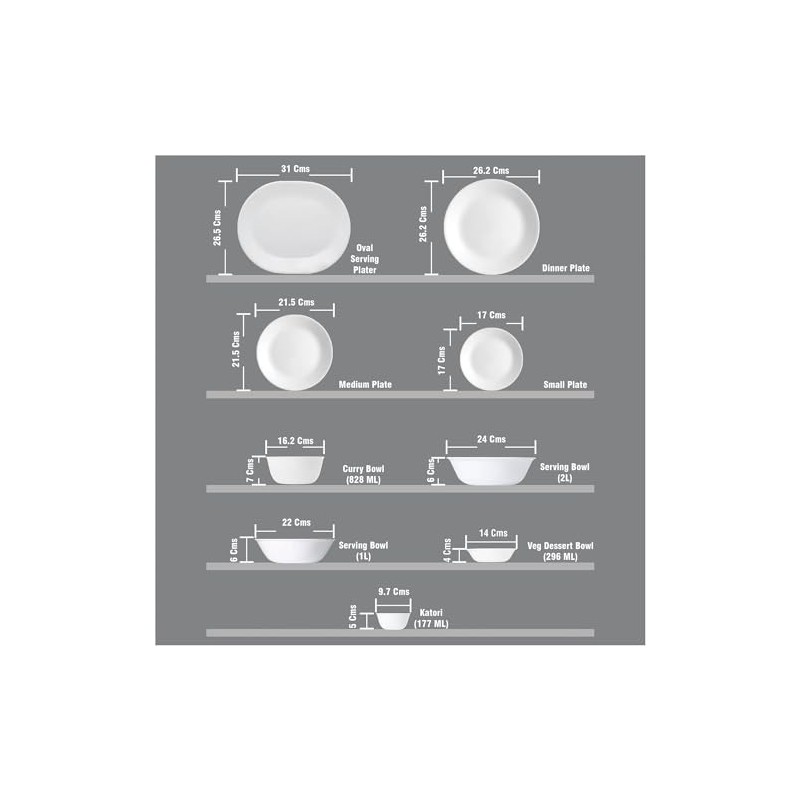 Corelle Livingware Winter Frost White 10-1/4" Divided Dinner Plate, 1