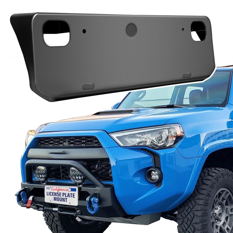 ABS Front License Plate Holder& Frame Bracket- Enhanced Anti- Vibration