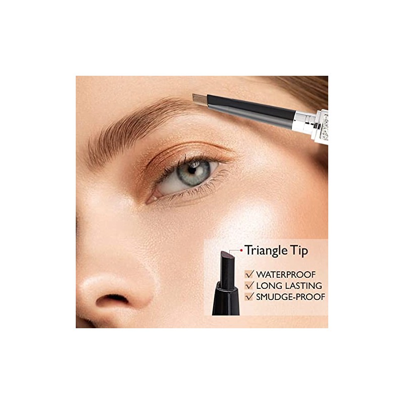 Lápiz De Cejas, Lápiz De Cejas Impermeable Con Pincel Y