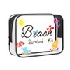 yaozeio Transparent Beach Travel Bag for Women Girls Waterproof Sandproof
