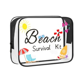 yaozeio Transparent Beach Travel Bag for Women Girls Waterproof Sandproof Beach Storage Bag for Daughter Friend Vocation Birthday Gifts for Mother Bestie Clear Summer Sunscreen bags