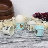 Set of 4 Metal Farm Friend Bucket Design Cockerel Handle