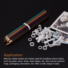 MECCANIXITY Silicone Rubber Bands Rings 100Pcs Non-slip 20mm Dia 0.7mm