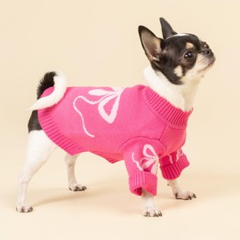 Fitwarm Pumpkin Dog Sweater, Thanksgiving Outfit for Small Dogs Boy Girl, Pet Outfit, Orange, Beige, Large