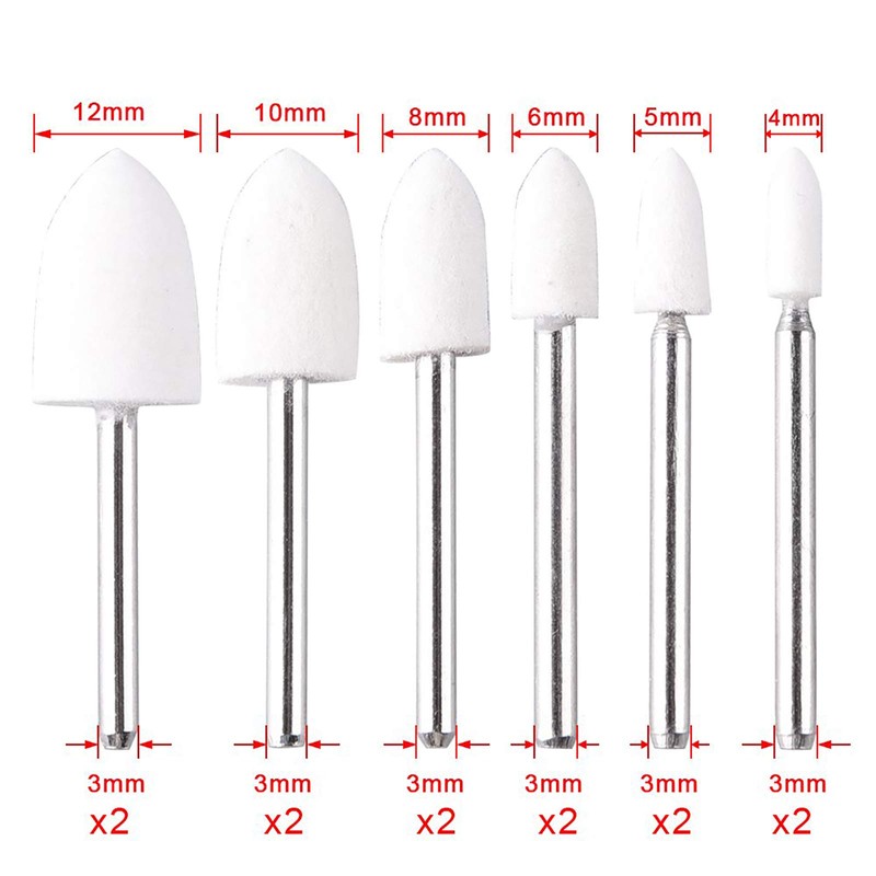 AUSTOR 24 Pieces Wool Felt Mounted Mandrel Set 2 Shaped