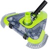 Upgrade Pool Vacuum Head with Wheels & Side Brushes, Universal