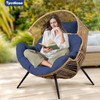 Tycdiose Outdoor Hanging Egg Chair Cushion Replacement, Thicken Egg Chair